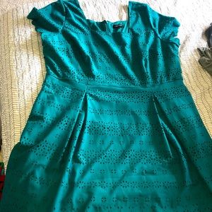 Teal Lane Bryant dress no tags but never worn